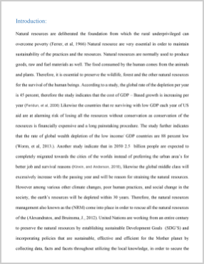 My Assignment Help - Natural Resource Management